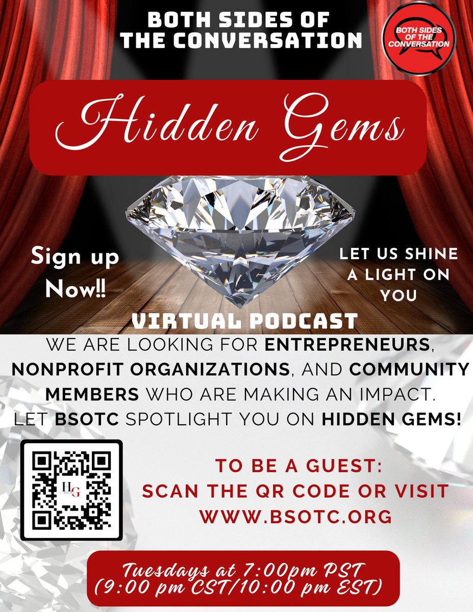 Sign up now to be featured as a Hidden Gem: ow.ly/AaIS50RxsvO  #CommunityVoices #InspirationalStories #ChangeMakers

Both Sides Of The Conversation | Changing the Narrative From Our Voices | ow.ly/Yc3G50RxsvN #DreamKeepersSF #YCD #HRCSF #CollectiveImpact #Glide