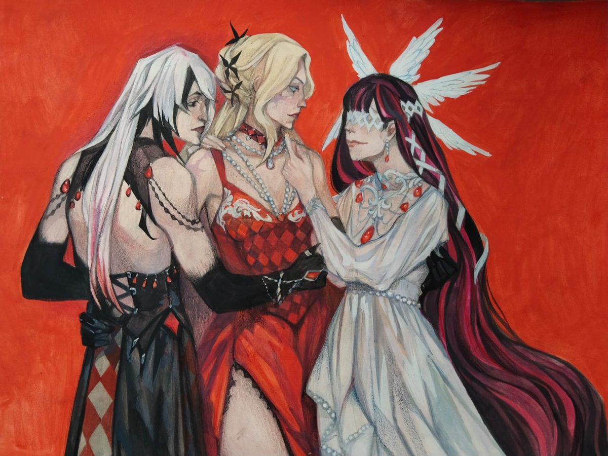 Прекрасные фатуйские женщины 
#Genshin #fatui #arlecchino #Columbina