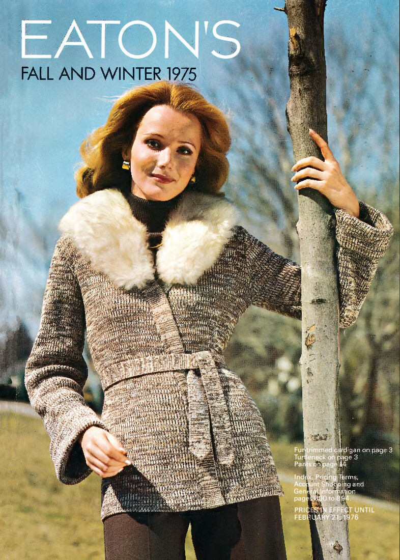 Eaton's Fall And Winter Catalogue 1975. #fashion #catalogues #vintage