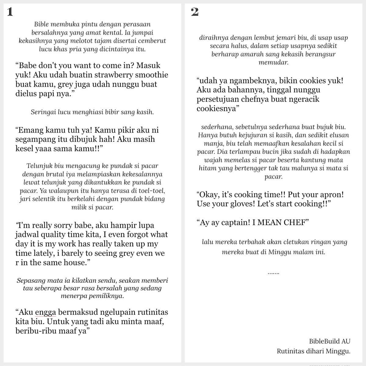 𝐑𝐮𝐭𝐢𝐧𝐢𝐭𝐚𝐬 𝐝𝐢𝐡𝐚𝐫𝐢 𝐌𝐢𝐧𝐠𝐠𝐮
•••

BibleBuild - 𝙊𝙣𝙚 𝙩𝙬𝙚𝙚𝙩 bmau! 𔘓⁩