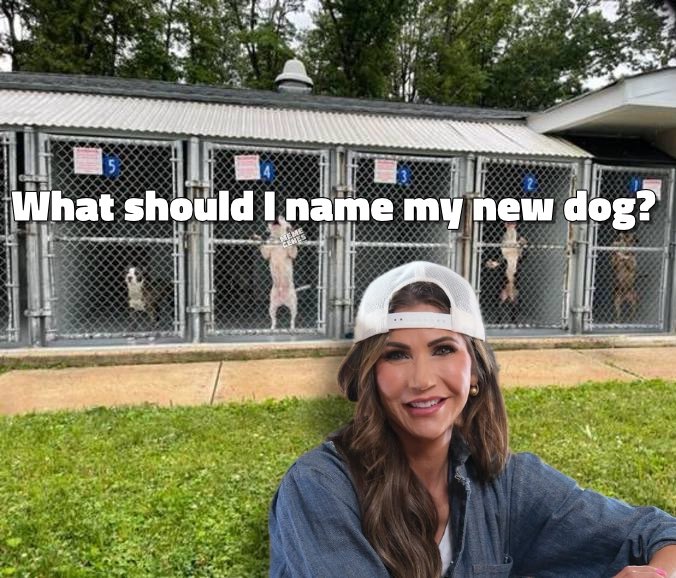 Kristi Noem is apparently in the market for a new dog. She says she is going to rescue a dog.

What should she name it?

#KristiNoem #DogMom