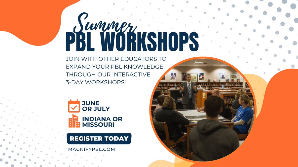 #PBL #ProjectBasedLearning Participants will learn the Project Based Learning framework and deepen their PBL practice with the guidance of Magnify Learning’s PBL Certified Trainers. Register today: magnifylearningin.org/pbl-movement