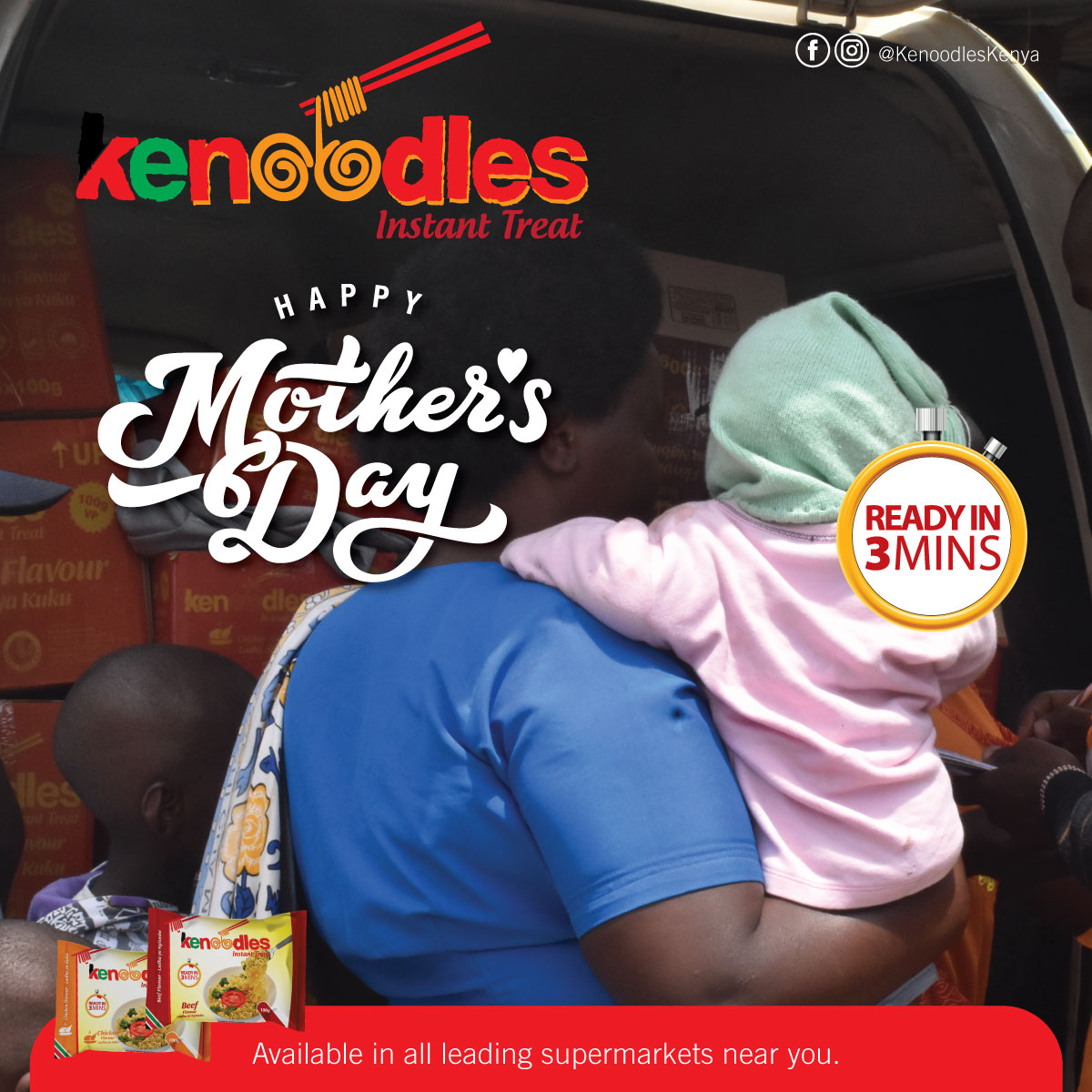 Of all the people who pour sunshine into our days, moms are the best. #happymothersday
#kenoodleschickenflavour
#kennodlesbeefflavoura
#utamuniungawaelliots
#kenoodleskenya
#noodlesalad📷
#NikujaribuTu
#madeinkenya
#Inawezekana
#NikujaribuTu
#Waaah
#sundayvibes
#kenya
#wueh