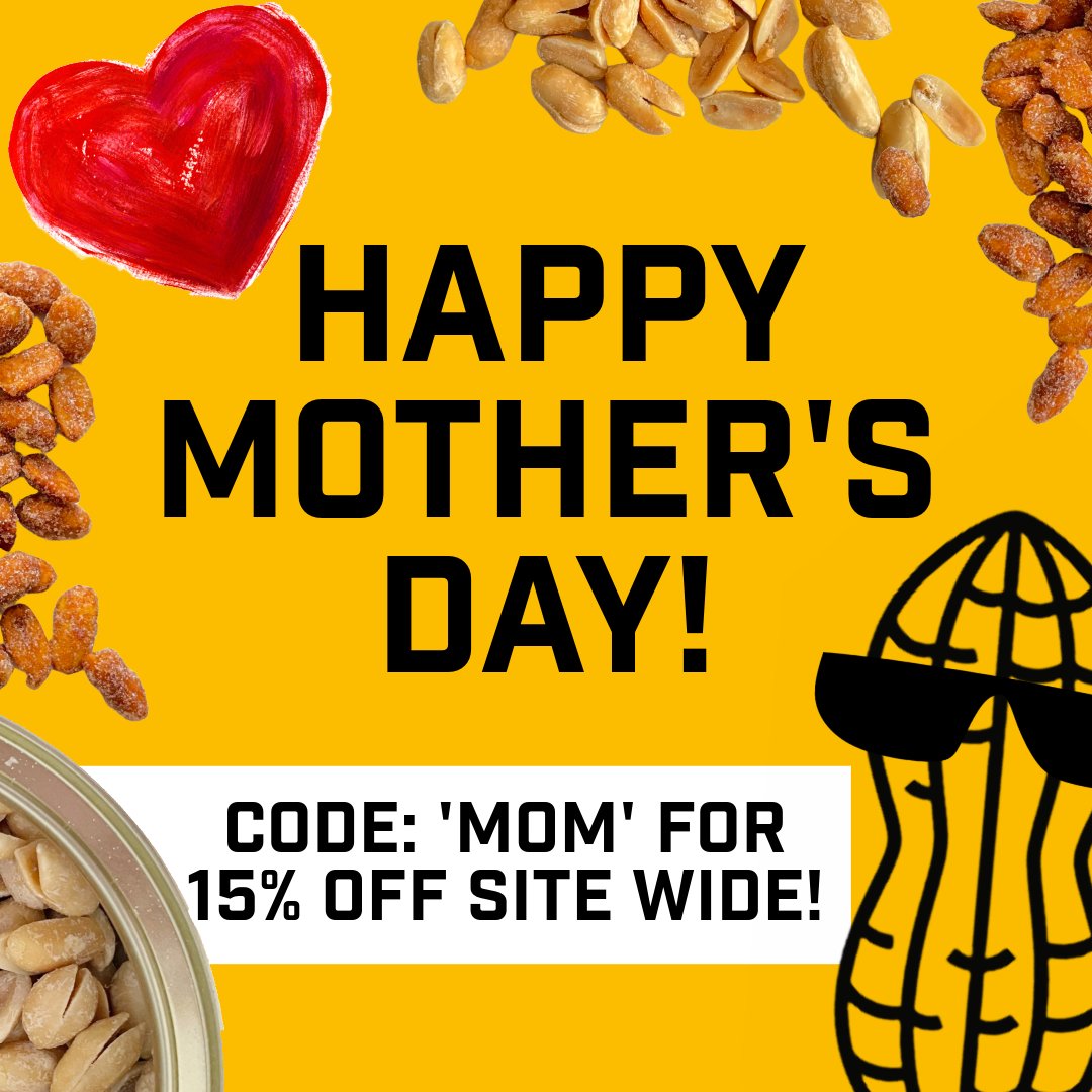 Make Mom's day extra special with delicious, all-natural Hancock Peanuts! We're offering 15% off all orders.

Use code 'MOM' at checkout.  Spoil Mom (or yourself) with a taste of gourmet peanuts she'll truly love.  

hancockpeanuts.com
#mothersday2024