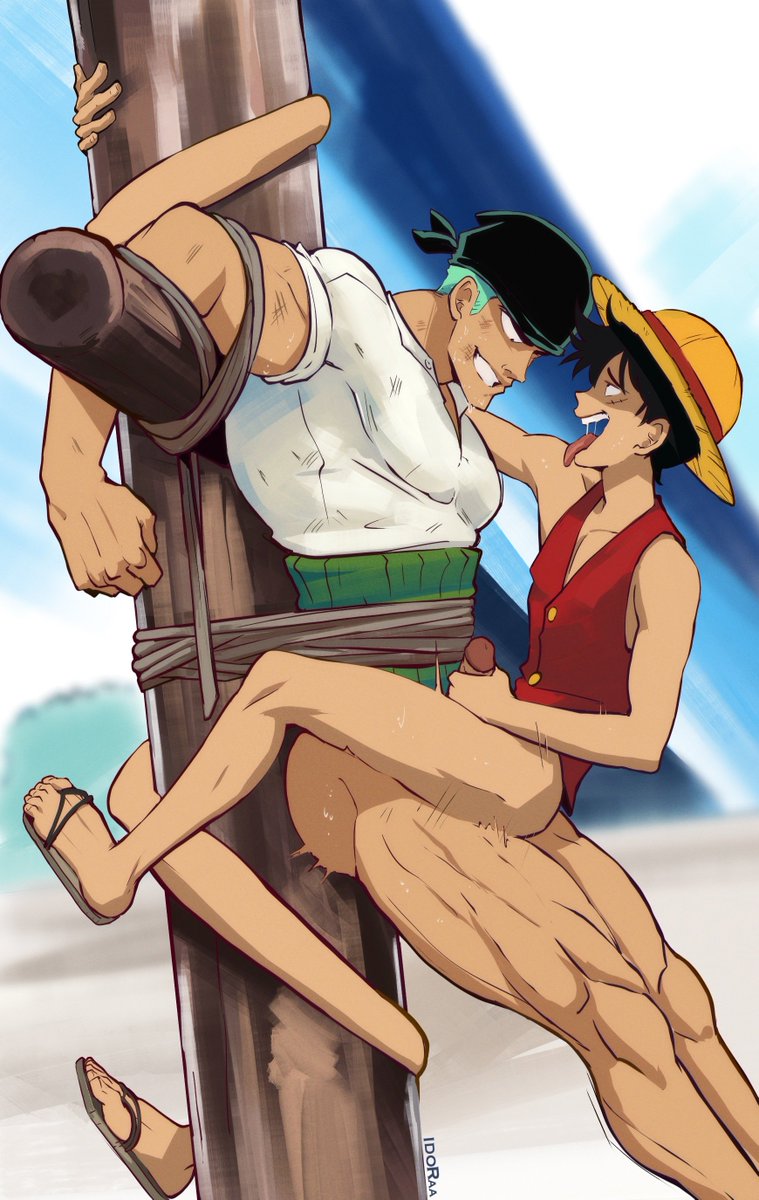 Uncensored! Roronoa Zoro tied up fucking his captain. Luffy loves being  fucked by his swordman #Roronoazoro #BigBalls #30cm #cock #Bara #GayPorn  #GayArt #BigDick #OnePiece📷 #Yaoi #BigAss #gym #naked #sixpack #cum  #RoronoaZoro #Luffy #, image size:759x1200