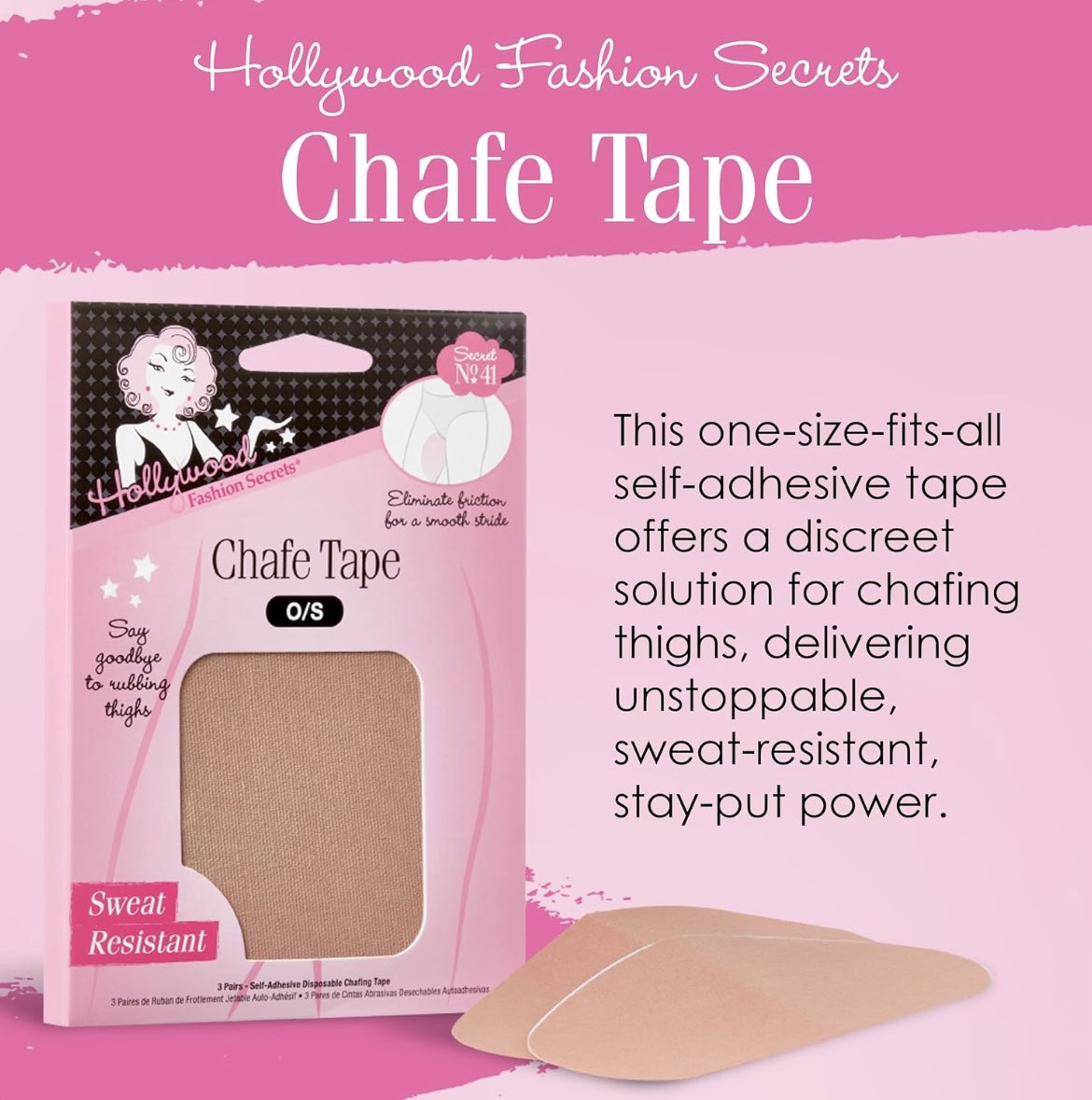FashionFixes's tweet image. Chafe Tape. Crafted from a soft cotton/spandex blend, the body shaping tape moves with you, offering all-day comfort without any itchiness or awkward sticky feeling. Helps prevent chafing. #antichafing

secretfashionfixes.ie/p/chafe-tape--…
