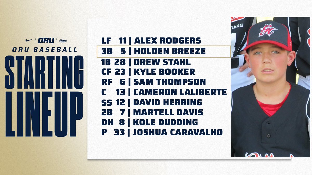 ORUBaseball's tweet image. They grow up so fast🥹

Today’s Senior Day Lineup ⤵️