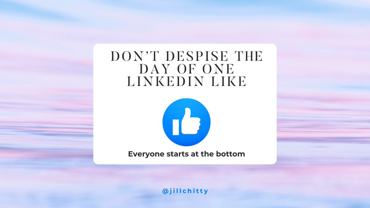 Don't underestimate the value of a single 'like' 👍 on your LinkedIn content👍 Even just one, it means someone noticed you and most of my clients are non engagers. Engagement may be slow, but consistency is key! 🚀 #LinkedInEngagement #LinkedInContent