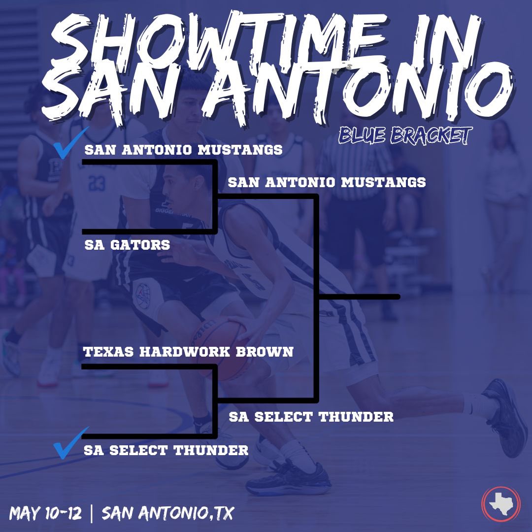 Blue Bracket Championship🏆🔵 @TJHSHOOPS SA Mustangs 🆚 SA Select Thunder —————————————————— #GASO Showtime in San Antonio