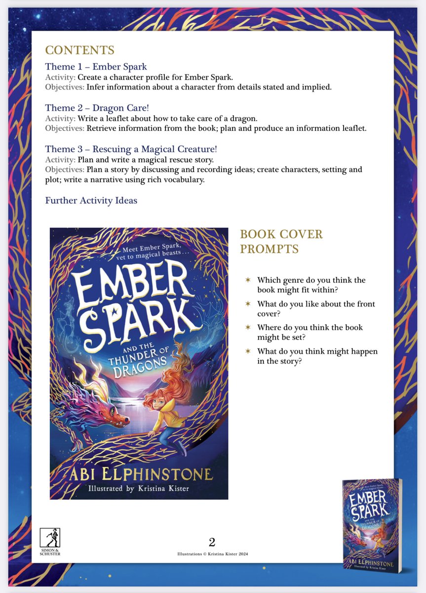 TEACHERS/HOMESCHOOLERS/BOOK CLUBS: @shapes4schools have created brilliant teaching resources for my new book, EMBER SPARK. Literacy, art & design, PSHE. Click on this link to access them: d1hbl61hovme3a.cloudfront.net/assets_uk/embe…