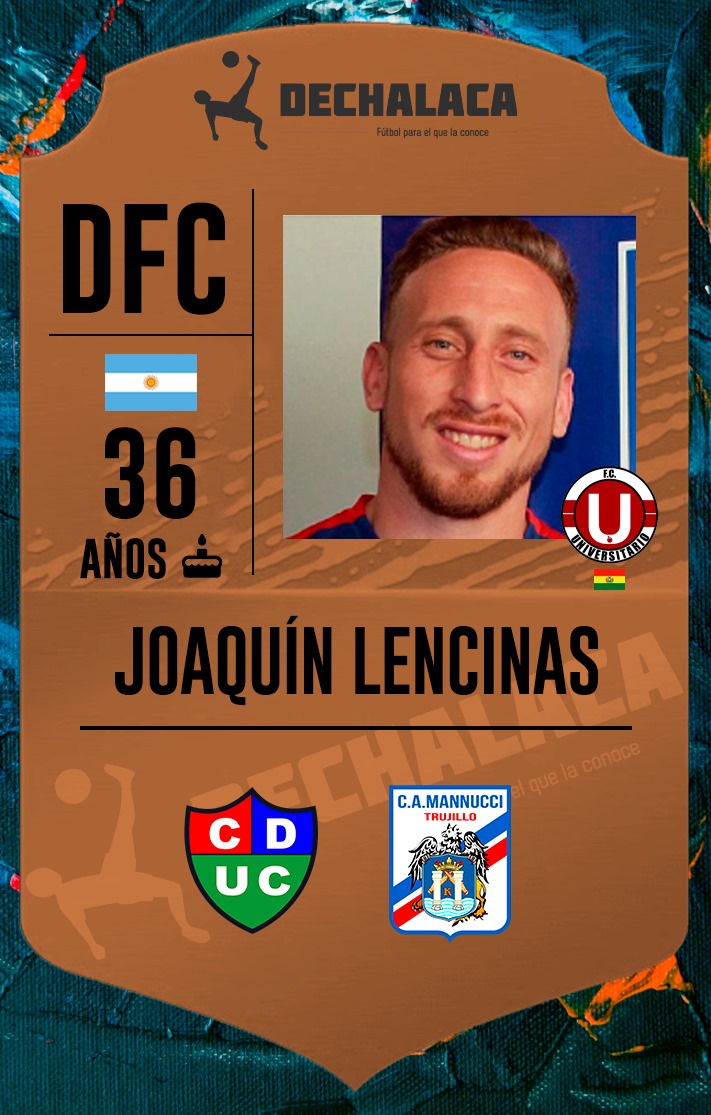 🎂 #FelizDía (11/05) a Joaquín Lencinas, defensa argentino que pasó por <a href="/UComercio/">Unión Comercio</a> y <a href="/camannucci/">Club C.A. Mannucci</a> 

🏆 Campeón venezolano con <a href="/Monagas_SC/">Monagas Sport Club</a> en 2017

🇧🇴 Actualmente milita en Universitario de Vinto