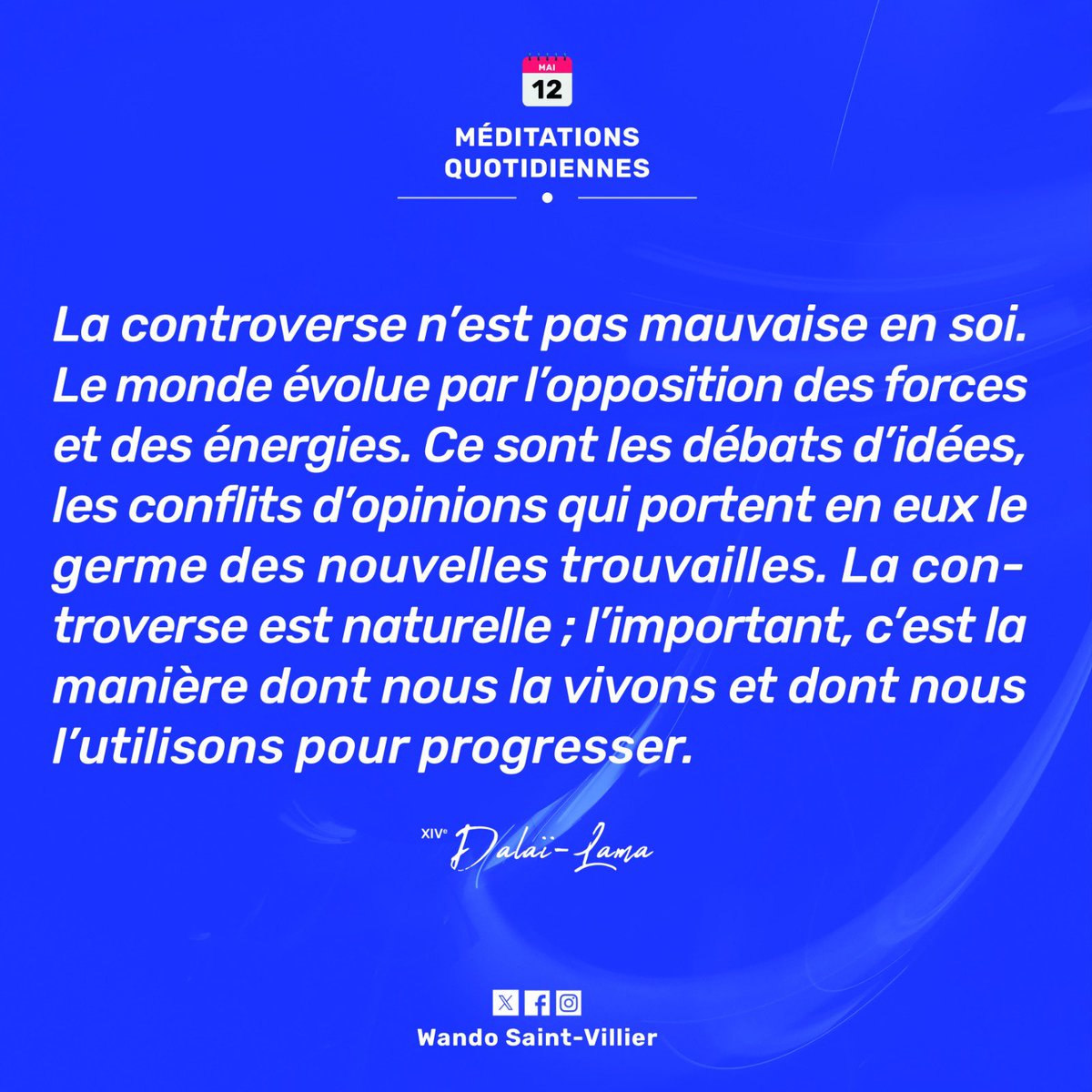 #MéditationsQuotidiennes | 12 Mai 2024 | #Controverse #BonDimanche !