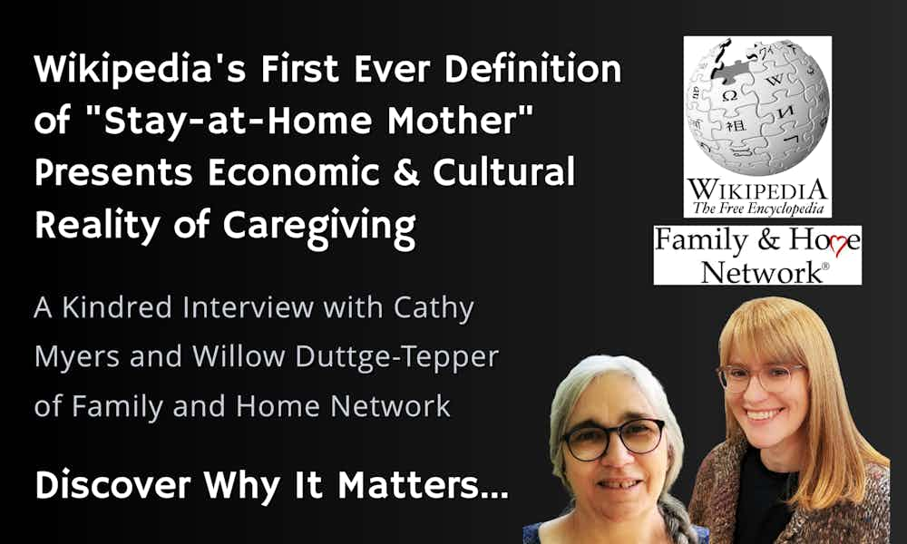 Happy Mother's Day! Here's your gift from Wikipedia and the Family and Home Network! Listen to the Kindred interview... Wikipedia’s First Ever Definition Of “Stay-At-Home Mother” Reveals Economic & Cultural Realities, And Lack of Choice LISTEN: kindredmedia.org/2024/05/wikipe…