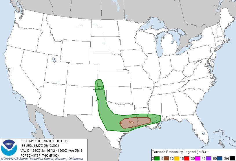 LimWeather's tweet photo. D1
#SlightRisk in S, N US esp #AlexandriaLA,#LakeCharles,#BatonRouge,#Lafayette,#CollegeStation,#PasadenaTX,#SugarLand,#TheWoodlands,#Beaumont,#Houston,#Abilene,#GreenBay
15%#Wind/SIG #Hail/5%#Tornado risks
#Wxtwitter #SPC #Severewx #TXwx #LAwx #BCSwx #HOUwx #WIwx #MIwx #MSwx https://t.co/gFkeevR8pp