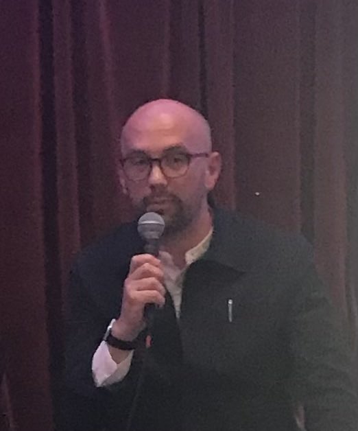 Edinburgh4EU's tweet photo. โฆ@BenMacphersonโฉ is on the panel at #FestivalofEurope #ScotlandTalkingEurope outlining #Brexit folly and how we are on the road back. #KeepALightOn https://t.co/uSoW8DuMmQ