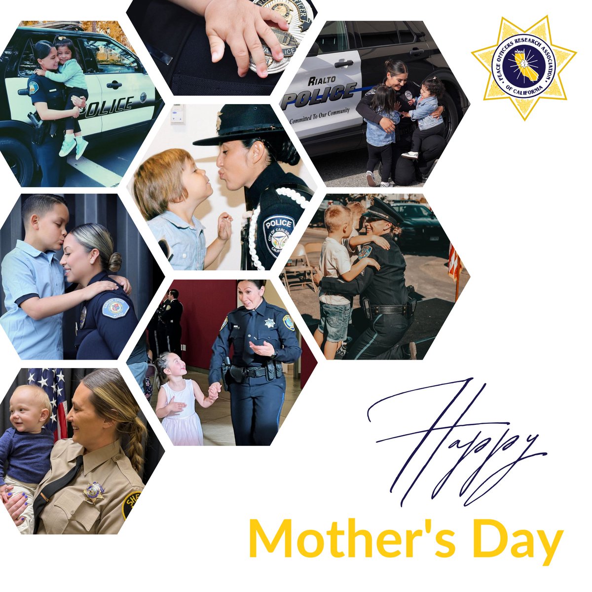 Happy Mother's Day 💛 Thank you to those amazing moms out there proudly serving their communities. @RialtoPolice @CarlsbadPolice @GardenaPD @GaltPolice @GardenaPD @SantaClaraPD