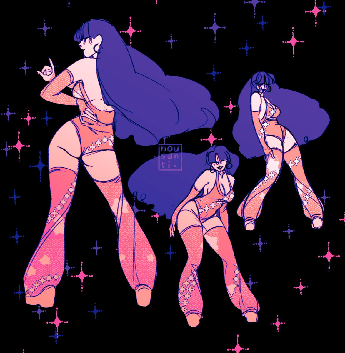 Dance baby, dance! 💗 Pose studies from Megan thee Stallions new video, ft. Diony ✨