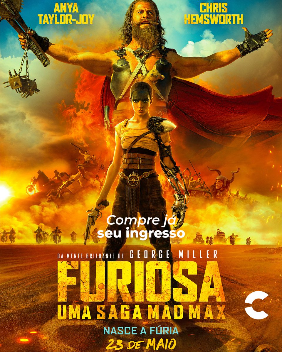 A história da guerreira #Furiosa estreia nas telonas dia 23/05. 😱

Então corra para garantir o seu ingresso na pré-venda pelo link da bio!

Cinépolis. Você nunca viu cinema assim!

#FuriosaNaCinépolis
#UmaSagaMadMax