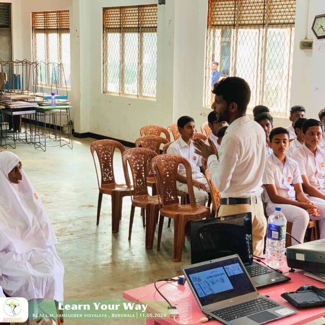 SL_MYF's tweet photo. Learn Your Way workshop was held successfully on 11th of May, 2024 at I.L.M. Samsudeen Vidyalaya, Beruwala for the grade 10 students. 
Students identified their learning styles and were introduced to various learning techniques at our workshop! https://t.co/DyYfdSPXUj