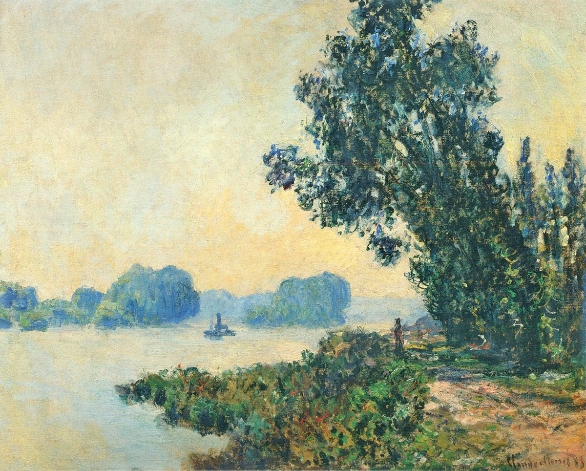 The Towpath at Granval, 1883 linktr.ee/monet_artbot