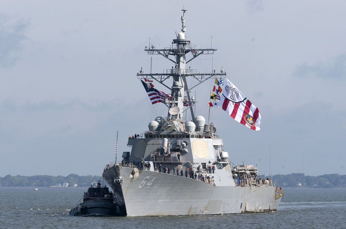 USS CARNEY - Bravo Zulu. Incredible performance in support of CENTCOM. Fly that battle flag proudly. Welcome Home.