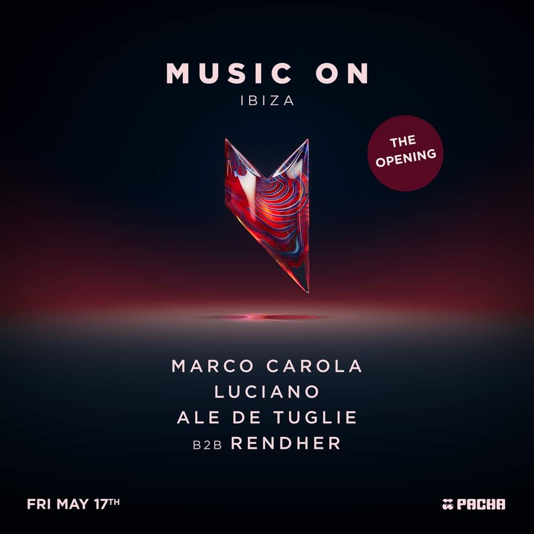 Later this month @MusicOnOfficial opening @pacha Ibiza with @marcocarola @lucianocadenza