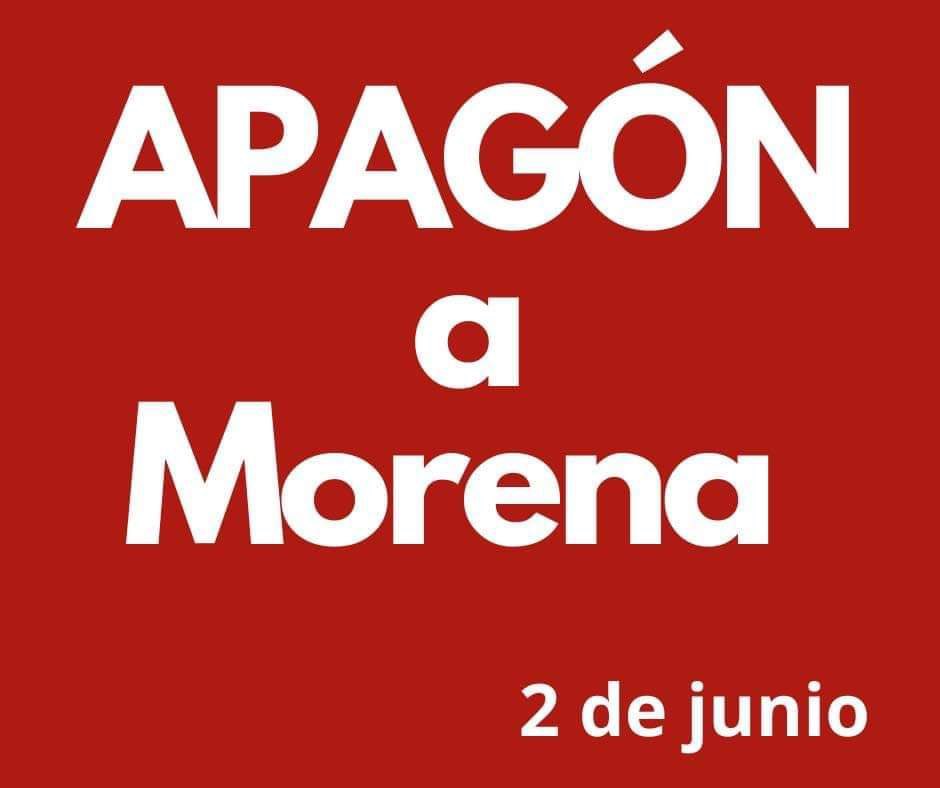 A los ineptos que te apagaron la luz, respóndeles con un apagón el 2 de junio. #ApagonAMorena2DeJunio