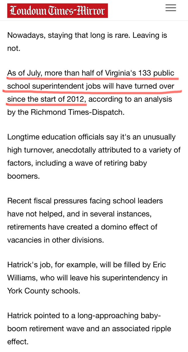 LCPS started going downhill with the departure of Superintendent Hatrick. Many school districts in Virginia had turnovers at that time. Hence, the woke generation of Superintendents came in to destroy our schools and it continues today.

Victoria Manning’s book is a must read.…