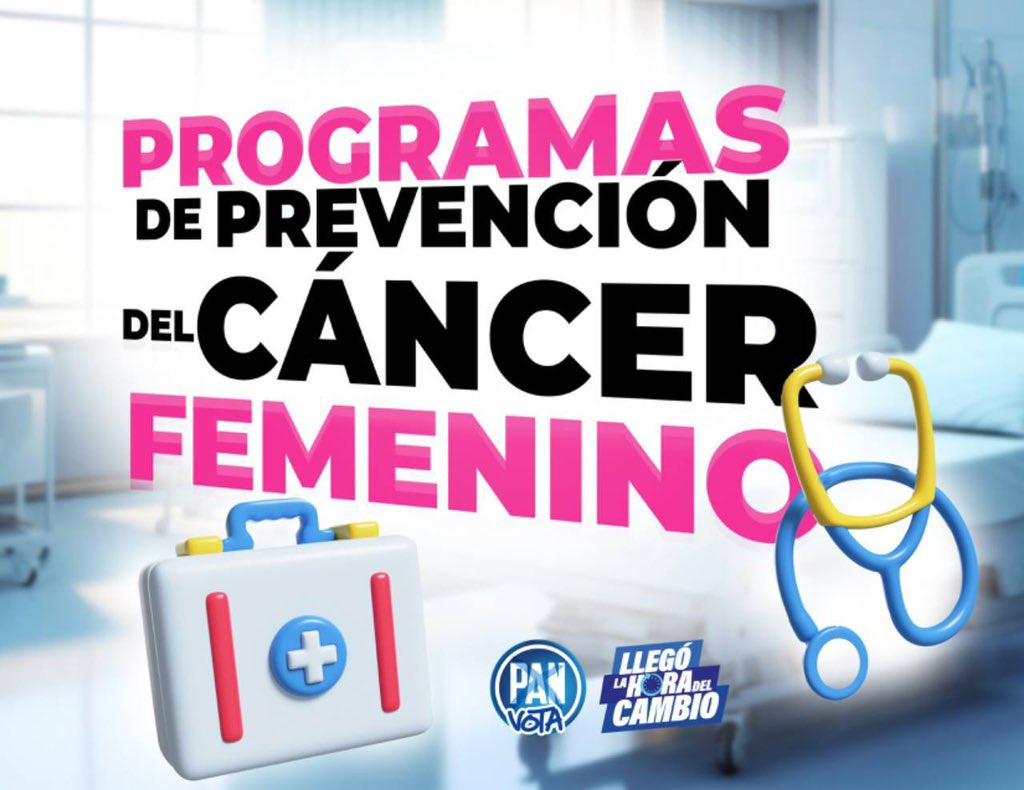 Ninguna mujer más fallecerá por falta de prevención ni de atención contra el cáncer cervicouterino o de mama.

#VotaPAN