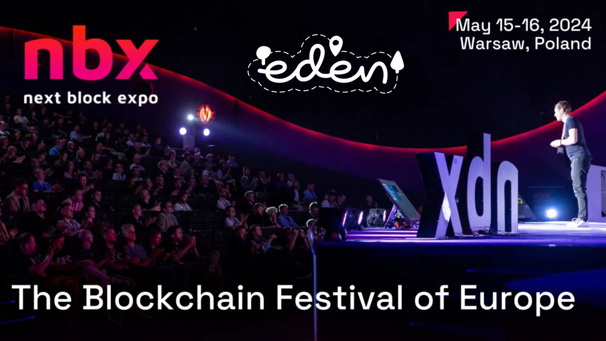 📢You can catch us on Wednesday on <a href="/nextblockexpo/">Next Block Expo</a> 

🤝If you want to meet with us, feel free to write.

🥇Join the 5,000,000 Eden #giveaway in #Zealy in which every participant wins
zealy.io/cw/eden-app/qu…