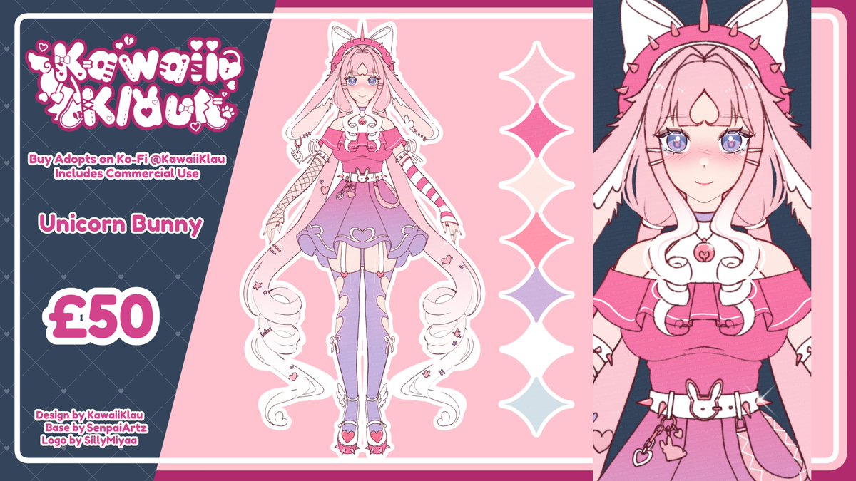 ⋆ ˚｡⋆୨୧˚ ADOPT REVAMP ˚୨୧⋆｡˚ ⋆ She was my first adopt and didn't sell, so I gave her a little revamp! She's up for half the original price~ 🌌🐰 #adoptable