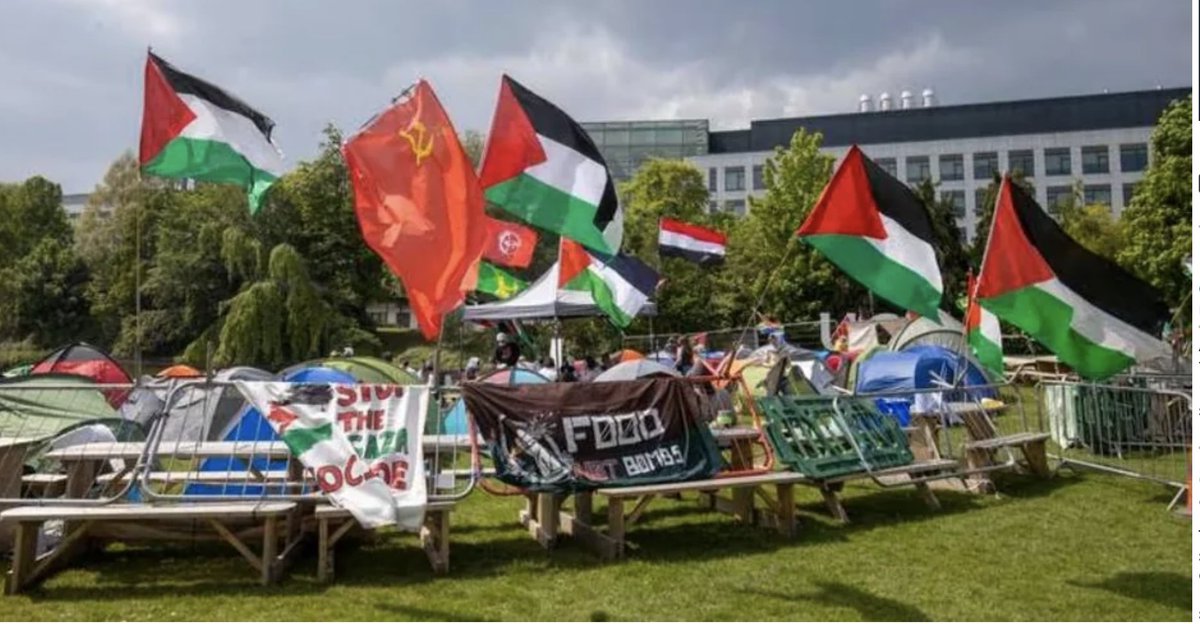 Interesting Soviet flag there in UCD. If you're going to be campaigning against genocide, how stupid do you have to be to fly the flag of the Soviet Union? The Crimean Tartars and something called the Holodomor would like a word. Literally translated as Extermination by Hunger.