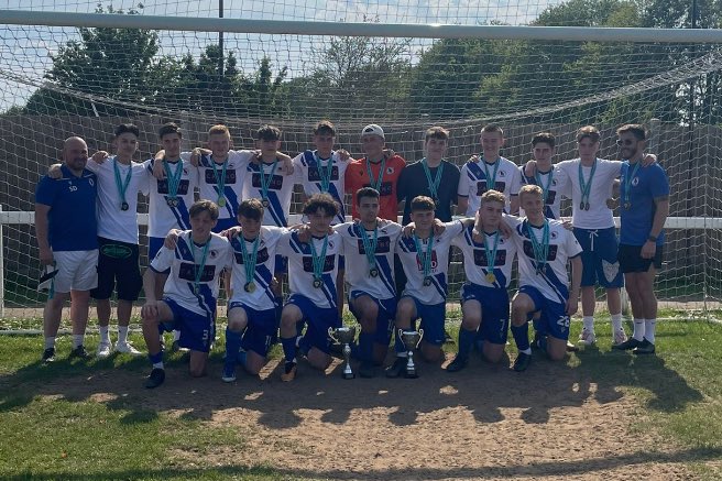 Congratulations the u18’s who today won their cup final completing a league and cup double #bearstedfc #bears #leagueandcupdouble