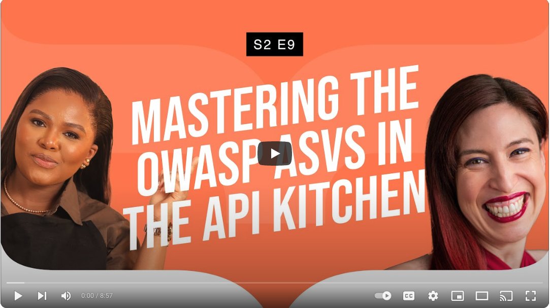 Recently I was on the API Kitchen with host Confidence Staveley (@sisinerdtweets) to talk about applying #OWASP ASVS to APIs! Check out our fun below! youtube.com/watch?v=z0Gv8F…