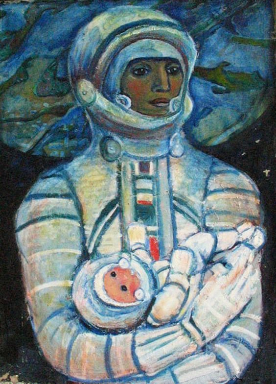 "space mother" by galina konopatskaya. USSR, 1970