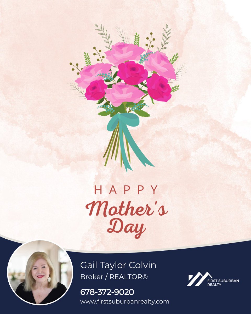 Happy Mother's Day to all the amazing moms out there! 

Your unconditional love, sacrifices, and guidance make the world a better place. Thank you for all that you do. ❤️

#firstsuburbanrealty #gailtaylorcolvin #ICameISawISold #mothersday #mothers #moms