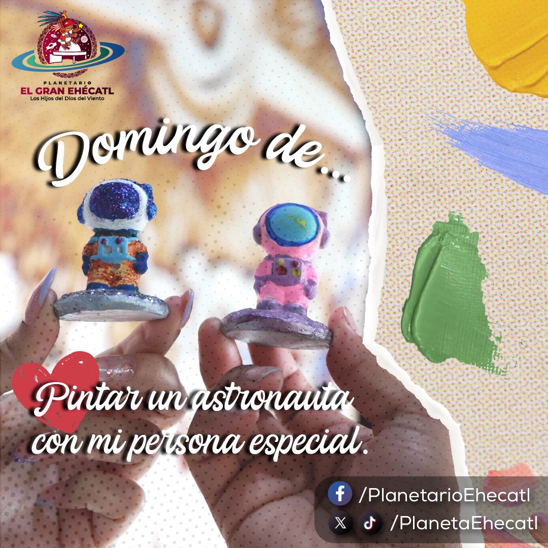PlanetaEhecatl's tweet photo. Que este #FelizDomingo 🙌 esté lleno de recuerdos y momentos bonitos. El planetario 🪐 de #Ecatepec les espera hasta las 18:30 horas. ✨ https://t.co/IZfQSC2CZ4