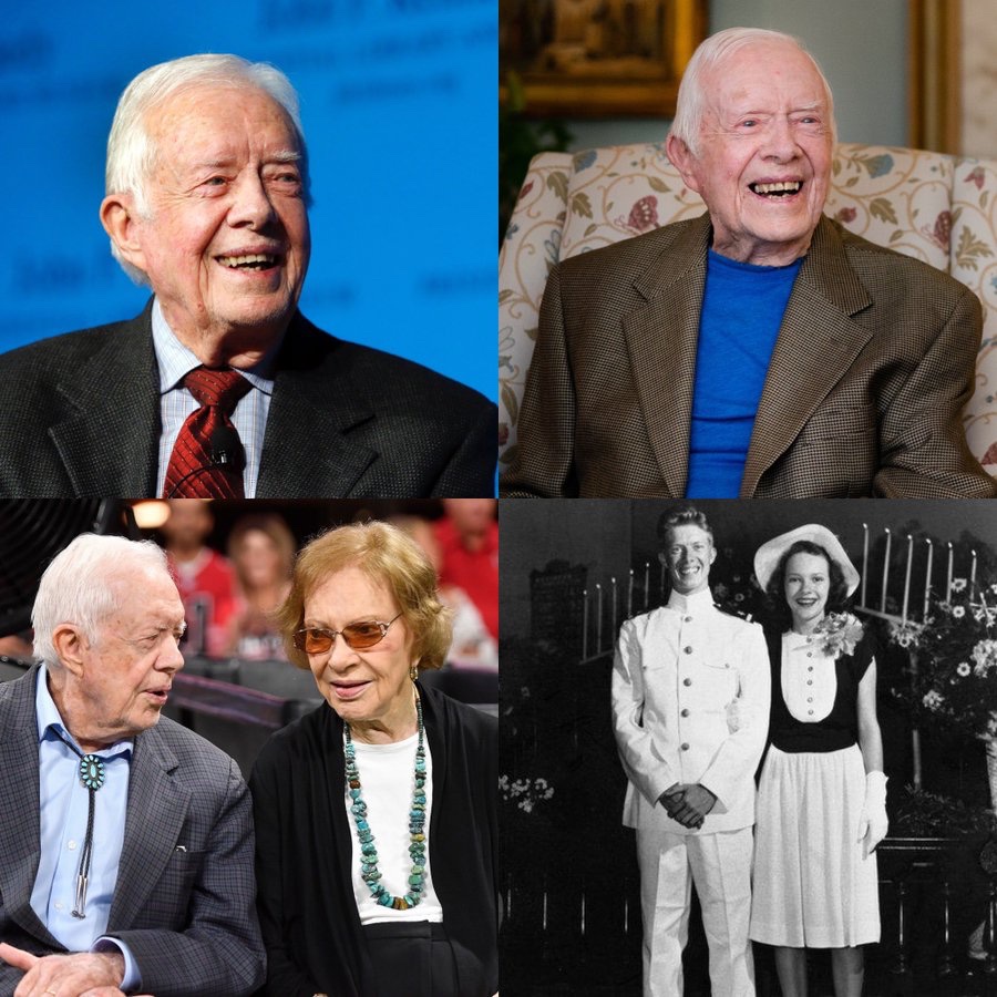 Let's take some time to pay tribute to Jimmy Carter. He has shown America what true christian values are about and how helping humanity is rewarding for all involved. Take a moment today and share a thought, image, or even a ♥️ for a truly loving person.