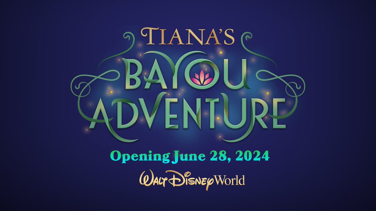 🚨 Disney revealed in a press release that Tiana's Bayou Adventure will be officially opening on June 28, 2024 at Walt Disney World. Tune into American Idol tonight at 8pmET for a special announcement about the attraction (and maybe a sneak peek) #WaltDisneyWorld