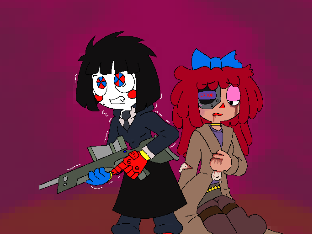 know_and590's tweet photo. TEDC: the aftermath of a rescue [Tumblr Repost]
the title is just a spoiler without context.
#TADC #Tedc #ragapom #buttonblossom #tadcau #TADCRagatha #tadcpomni #tadcfanart
(content warning, blood, Ragatha getting really hurt, stuffed cotton as guts)
(3 variants) https://t.co/X8f5lu7lMJ
