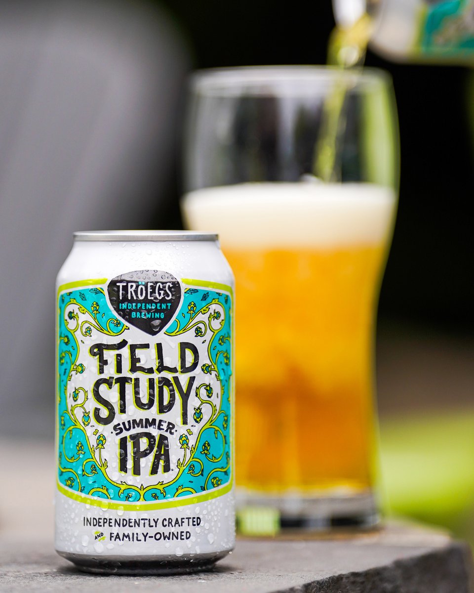 Field Study is one of those beers that as soon as you crack it, the aroma hits you. Summery notes of melon, pear and grapefruit cue up the delicious adventure ahead in our Summer IPA. troegs.com/brewfinder #FieldStudyIPA #Troegs #PAbeer