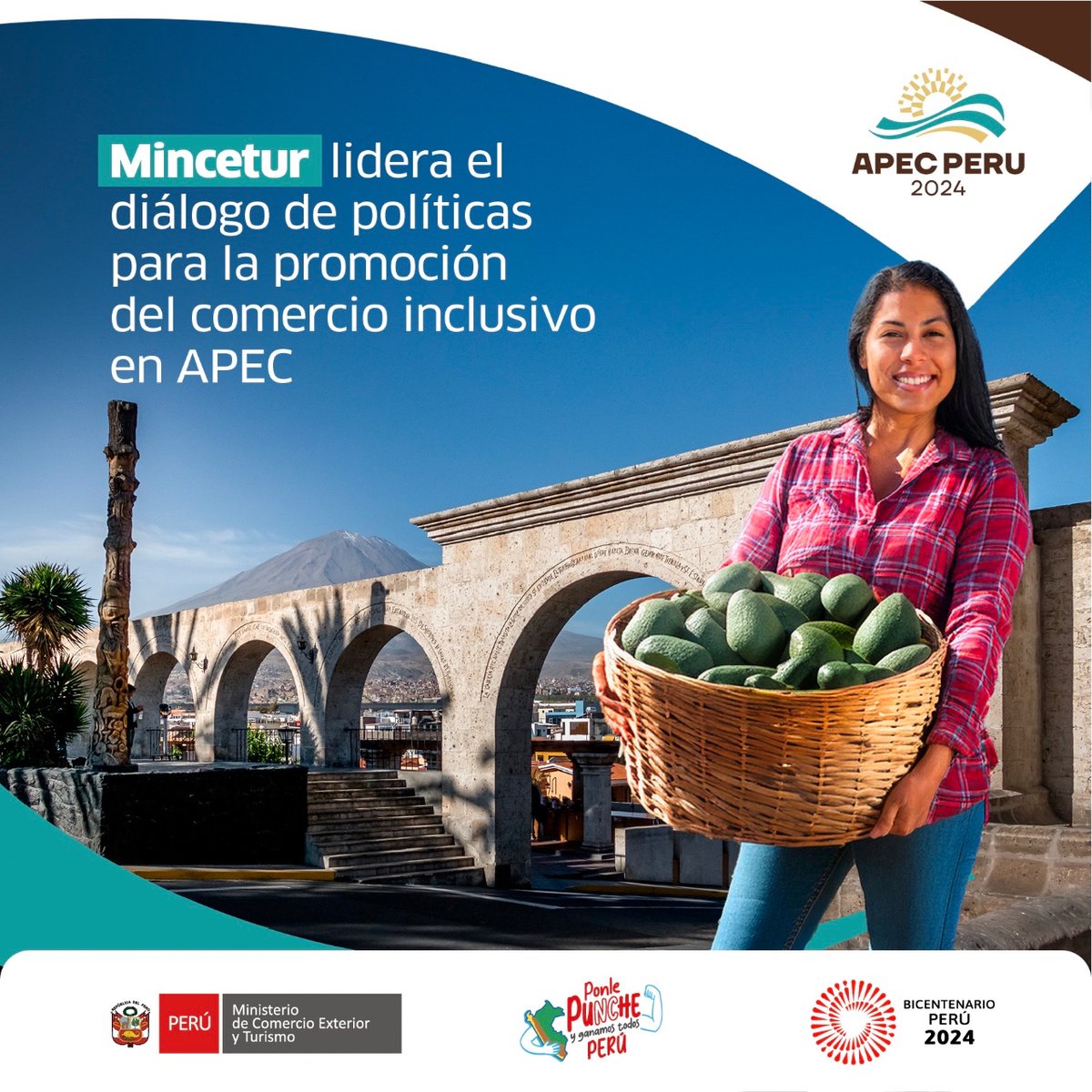 ¡En #Arequipa, #Mincetur lidera un diálogo clave entre las economías de APEC! 💪
Se centra en promover el comercio inclusivo para impulsar el crecimiento de las Mipymes y su transición a la economía formal.👏