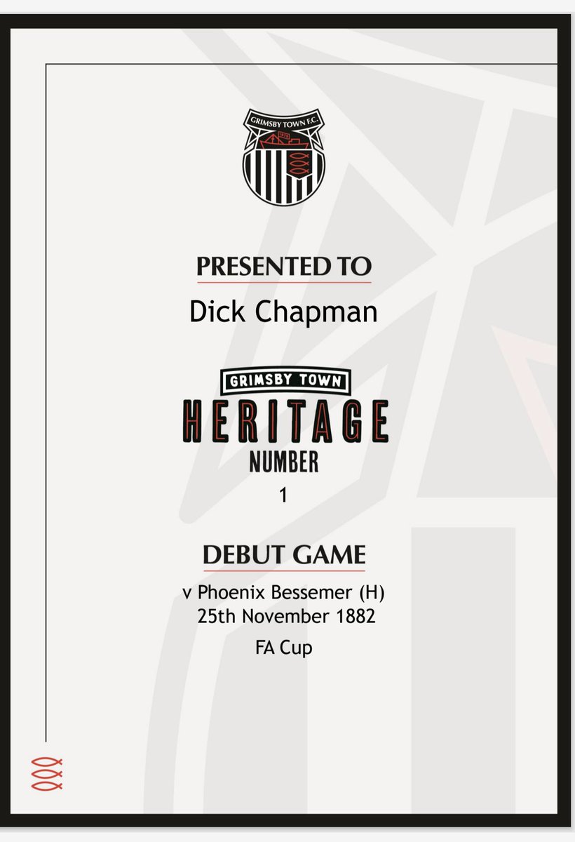 We’ve announced our latest debut so who is #1? That’ll be Dick Chapman who played in the Clubs first competitive game. An FA Cup tie against Phoenix Bessemer - a team who were based in Rotherham. Sadly searches have so far produced no living relatives. #GTFC #RememberWhenGTFC
