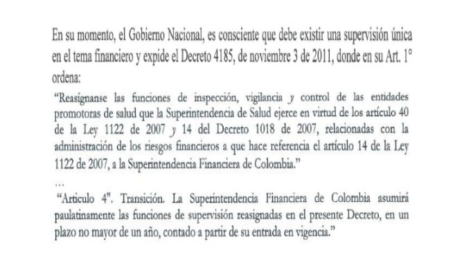 Lo cierto es que desde 2011, las EPS han logrado evitar la supervisión financiera directa de la Superintendencia Financiera de Colombia  @SFCsupervisor. 

¿Acaso creen que esto es una mera casualidad?