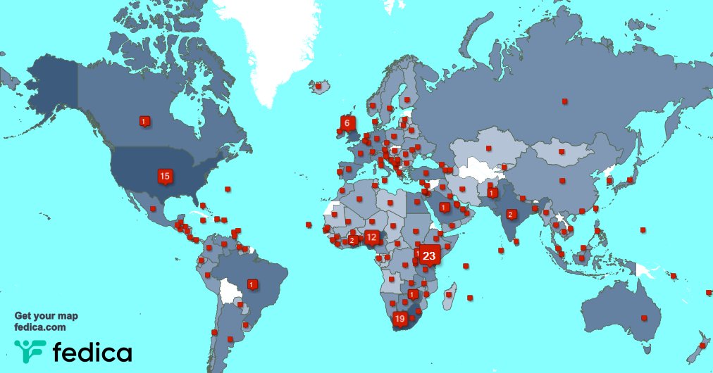 I have 11 new followers from Tanzania, and more last week. See fedica.com/!saxopolis