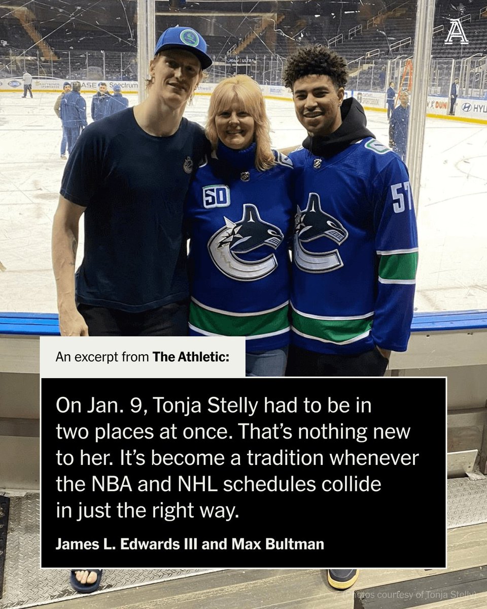 Everyone knows about Donna Kelce, the mother of NFL players Travis and Jason Kelce. Very few, though, are familiar with Tonja Stelly, the mother of the only NBA-NHL brother tandem in history. @JLEdwardsIII and @m_bultman share her story ⤵️ #MothersDay theathletic.com/5475246/2024/0…