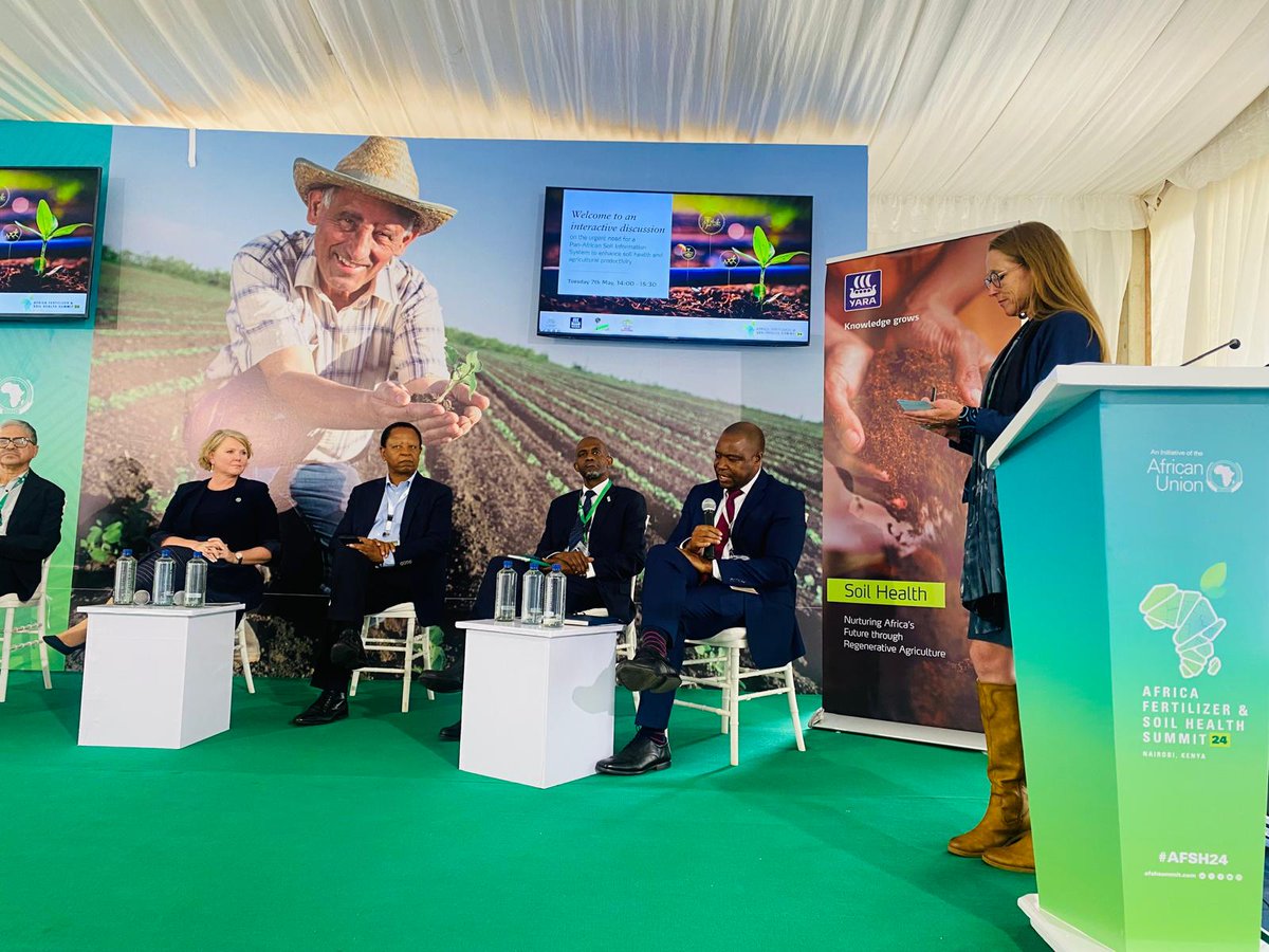 At #AFSH24, I took part in 'the urgent need for a Pan African Soil Information System to enhance agricultural productivity' side event organized by @yara 'Discussing building Knowledge Exchange networks that will help share soil information for better farming practices across'