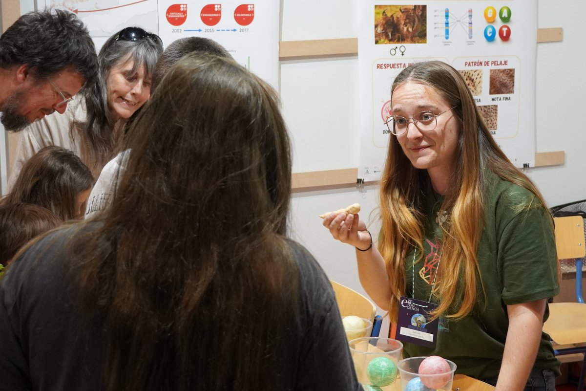 Laia Pérez Sorribes (She/Her) (@lperezsorribes) on Twitter photo 💩This week, we have been at the <a href="/FeriaCiencia/">Feria de la Ciencia</a> playing with #IberianLynx poop! We have been guessing which lynx left a mark using #genomics🧬
Scats are revolutionizing #conservation efforts!
#noninvasivesampling
Stay tunned ➡️<a href="/lynxconnect/">lynxpark</a> <a href="/ebdonana/">Estación Biológica de Doñana - CSIC</a>
#phdlife #womeninSTEM 💩This week, we have been at the <a href="/FeriaCiencia/">Feria de la Ciencia</a> playing with #IberianLynx poop! We have been guessing which lynx left a mark using #genomics🧬
Scats are revolutionizing #conservation efforts!
#noninvasivesampling
Stay tunned ➡️<a href="/lynxconnect/">lynxpark</a> <a href="/ebdonana/">Estación Biológica de Doñana - CSIC</a>
#phdlife #womeninSTEM