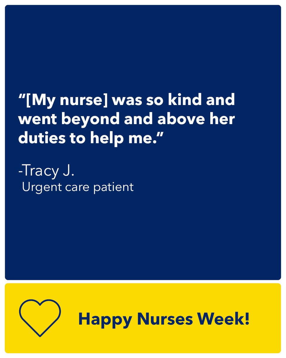 Every day we see how our nurses go above and beyond to take care of our communities. We are thrilled to celebrate each and every one of you this Nurses Week. #NursesWeek