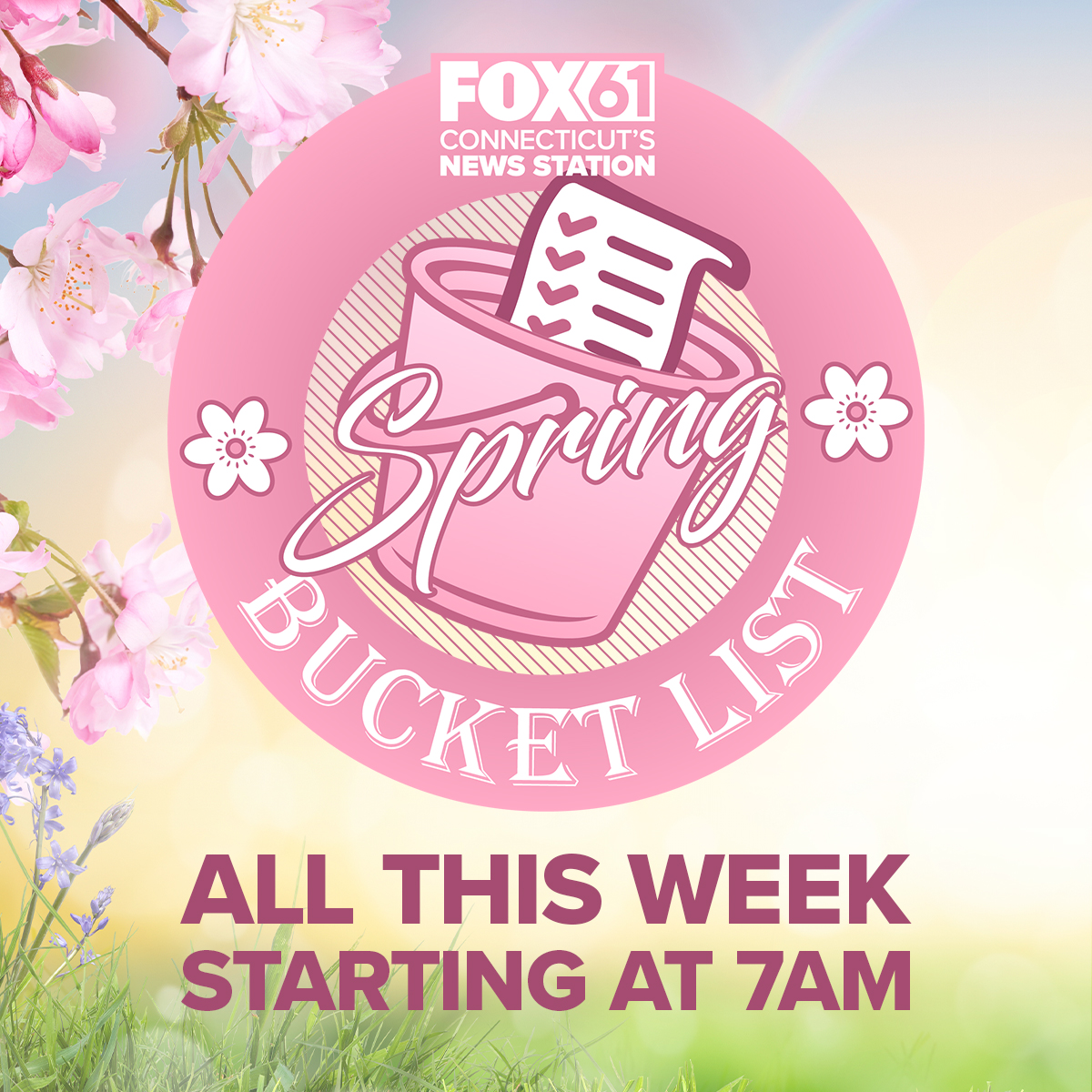 FOX61 (@fox61news) on Twitter photo šø Spring is in full swing, which calls for checking off the seasonal activities on the FOX61 Spring Bucket List! šø
Join FOX61's <a href="/Keith_McGilvery/">Keith McGilvery</a>Ā and Rachel Piscitelli all this week on the FOX61 Morning News as they visit fun destinations around Connecticut. šø Spring is in full swing, which calls for checking off the seasonal activities on the FOX61 Spring Bucket List! šø
Join FOX61's <a href="/Keith_McGilvery/">Keith McGilvery</a>Ā and Rachel Piscitelli all this week on the FOX61 Morning News as they visit fun destinations around Connecticut.